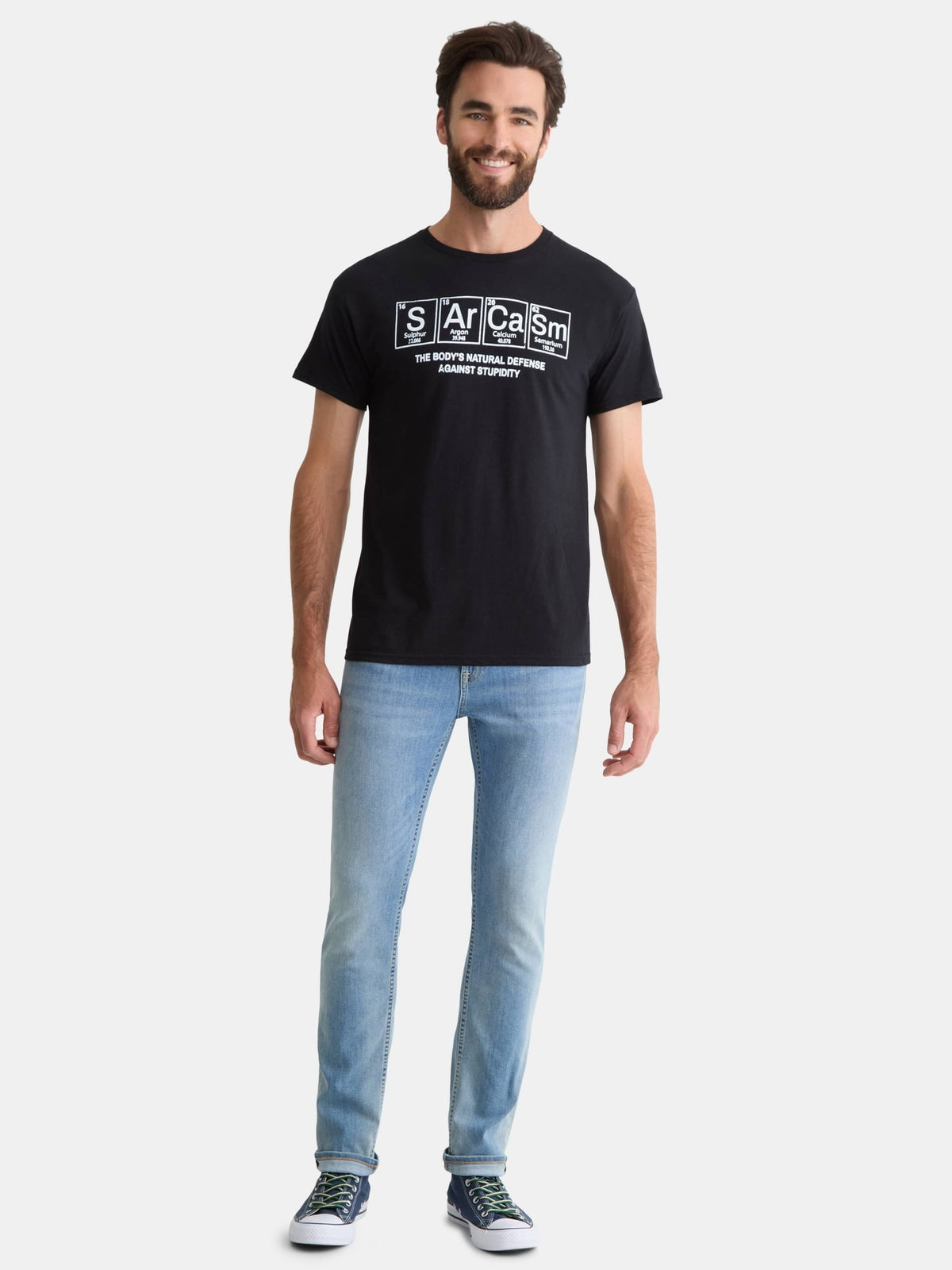 Sarcasm Men's and Big Men's Graphic Tee with Short Sleeves, Sizes S-3XL