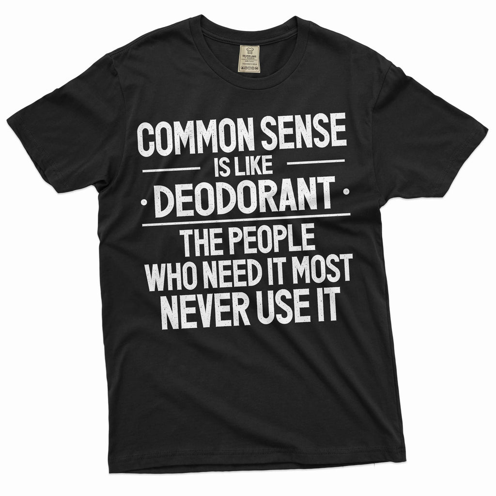 Funny common sense T-shirt Sarcastic humorous saying Birthday gift conversation starter tee (Small Grey)