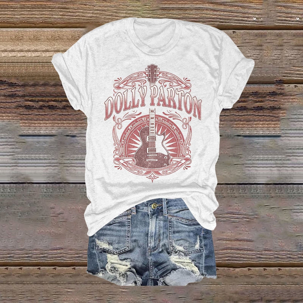 Women Dolly Shirts Country Music Singer Legend Graphic T Shirt Casual Summer Crewneck Portrait Vintage Fashion Fans S-5XL