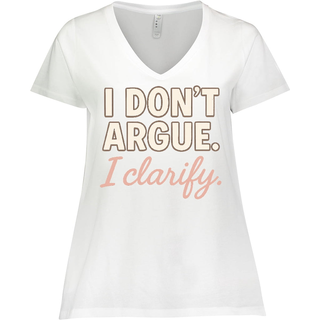 Inktastic Funny Sarcastic Quote Women's Plus Size V-Neck T-Shirt