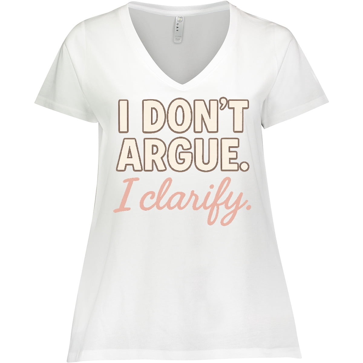 Inktastic Funny Sarcastic Quote Women's Plus Size V-Neck T-Shirt