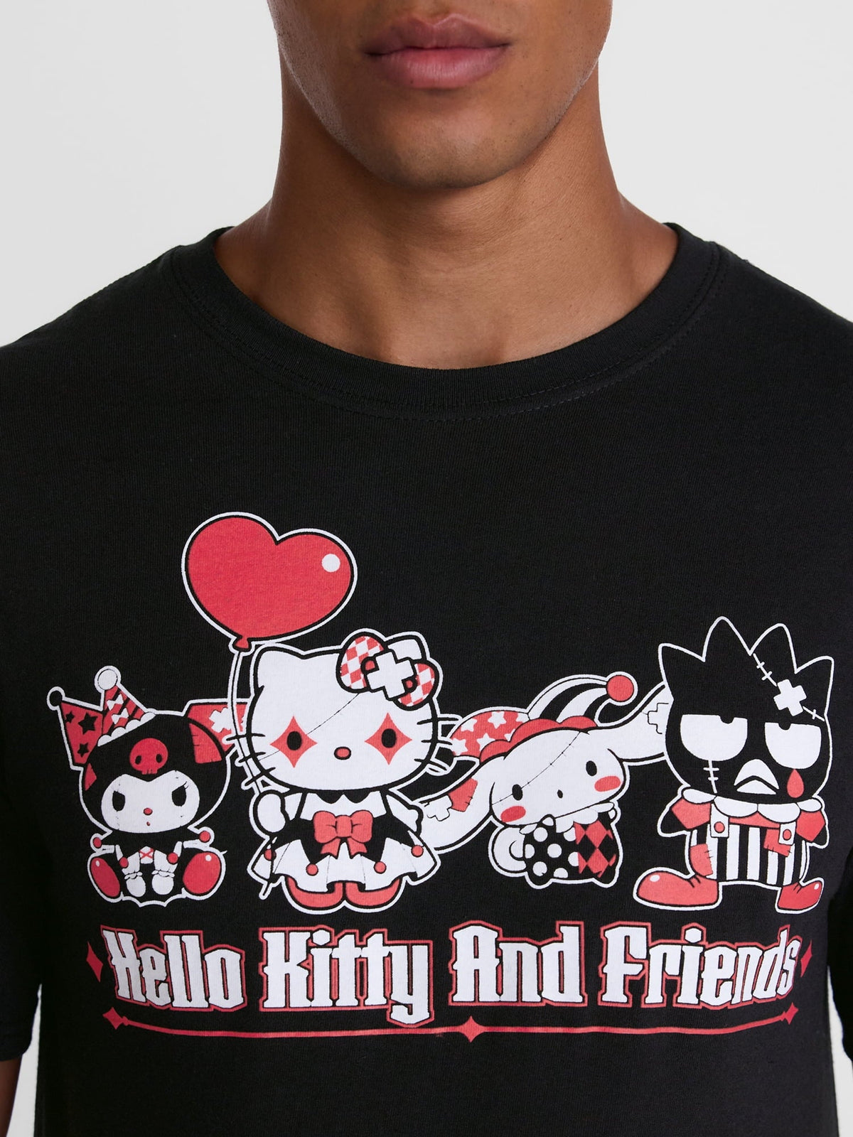 Hello Kitty and Friends Men's and Big Men's Halloween Graphic Cotton Tee, Sizes S-3XL