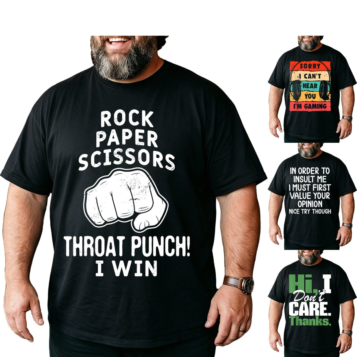 Big and Tall Funny Shirts Men Hilarious Sarcastic Quote Saying Cotton Graphic Tee 5XL T0 5I0N W27