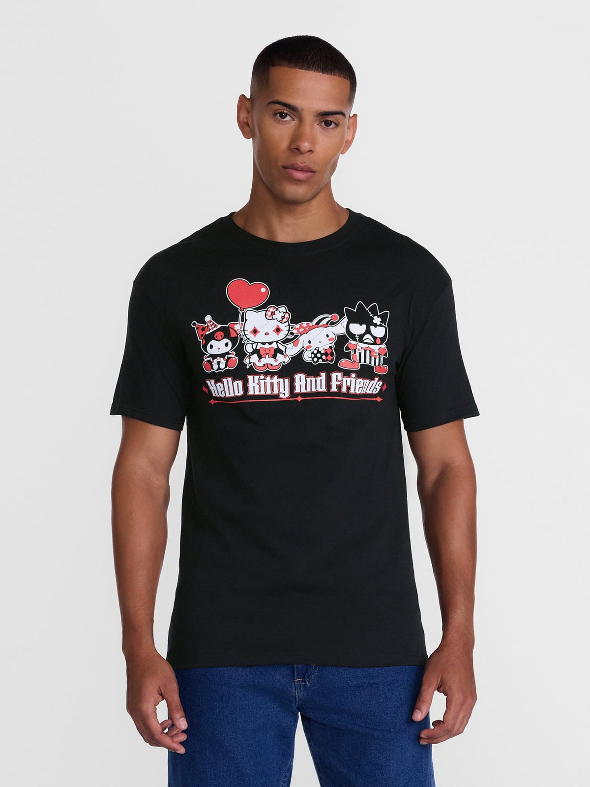 Hello Kitty and Friends Men's and Big Men's Halloween Graphic Cotton Tee, Sizes S-3XL