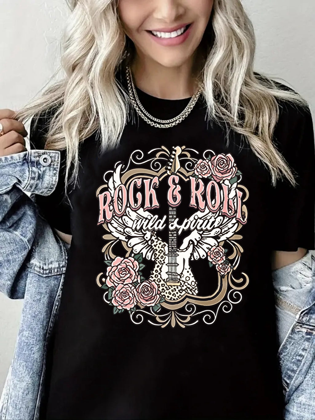 Free Bird T-Shirt Vintage Eagle Graphic Short Sleeve Tee Casual Band Music Country Concert Clothing
