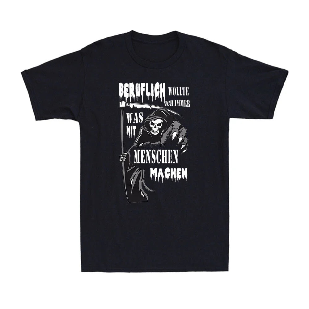 Funny German Sarcastic Quote Saying Dark Humor Irony Graphic Unisex T-Shirt