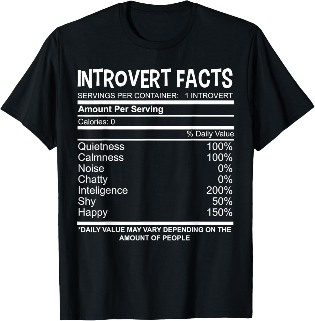 Funny Saying Introverts Facts Sarcastic Sarcasm Men Women T-Shirt