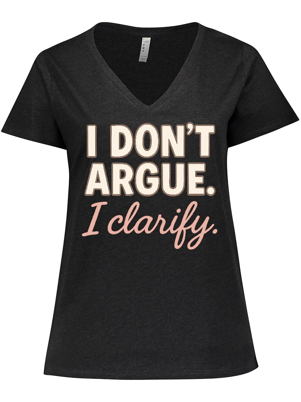Inktastic Funny Sarcastic Quote Women's Plus Size V-Neck T-Shirt