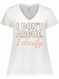 Inktastic Funny Sarcastic Quote Women's Plus Size V-Neck T-Shirt