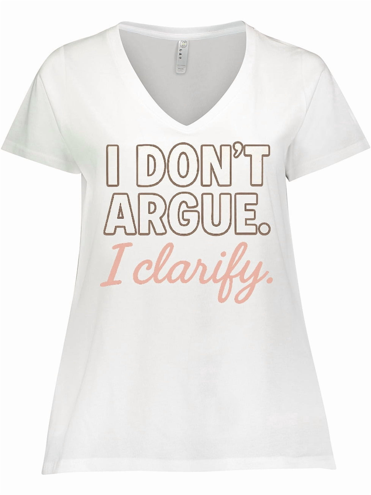 Inktastic Funny Sarcastic Quote Women's Plus Size V-Neck T-Shirt