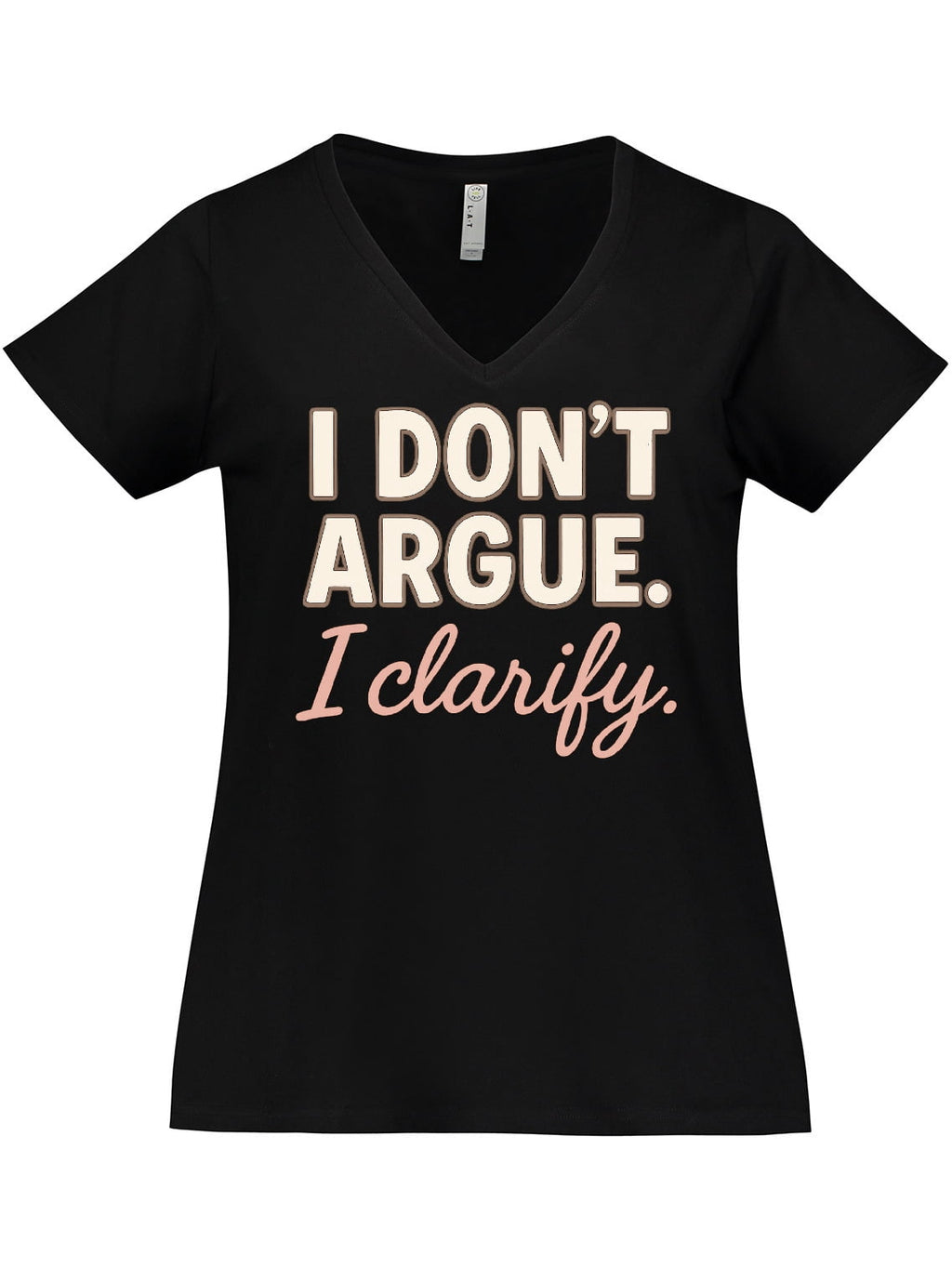 Inktastic Funny Sarcastic Quote Women's Plus Size V-Neck T-Shirt
