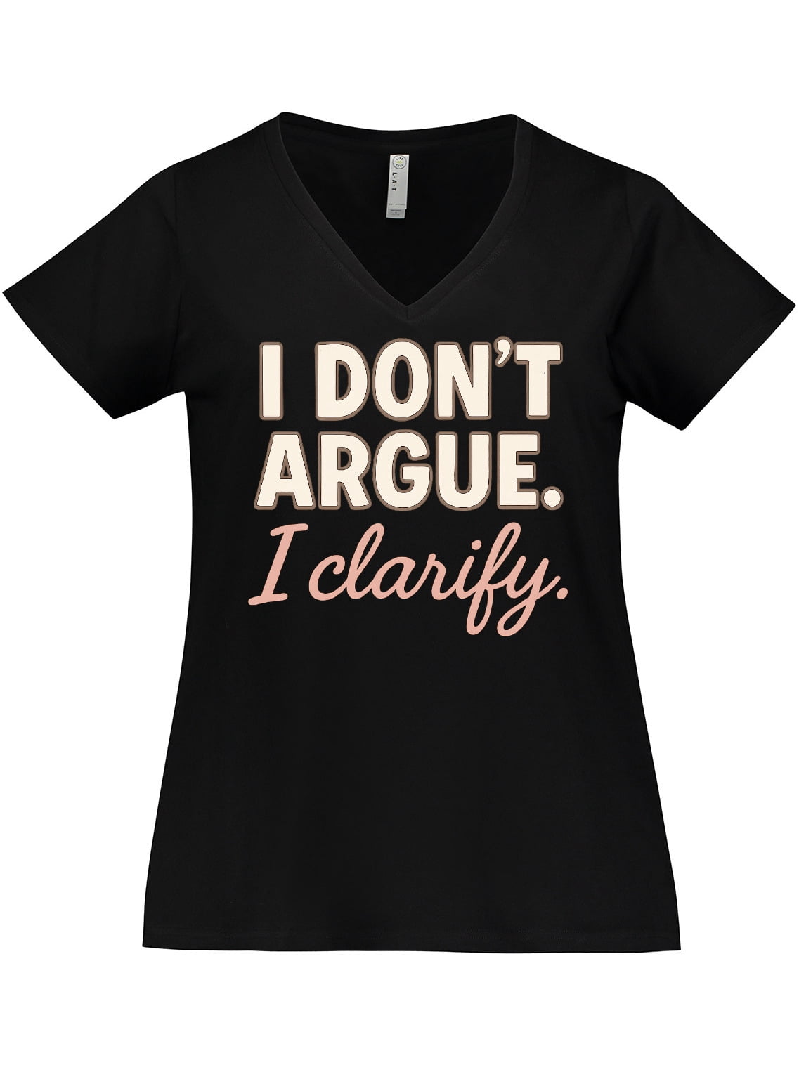 Inktastic Funny Sarcastic Quote Women's Plus Size V-Neck T-Shirt