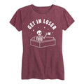 Instant Message - Halloween Skeleton Get In Loser Coffin Short Sleeve Graphic T-Shirt