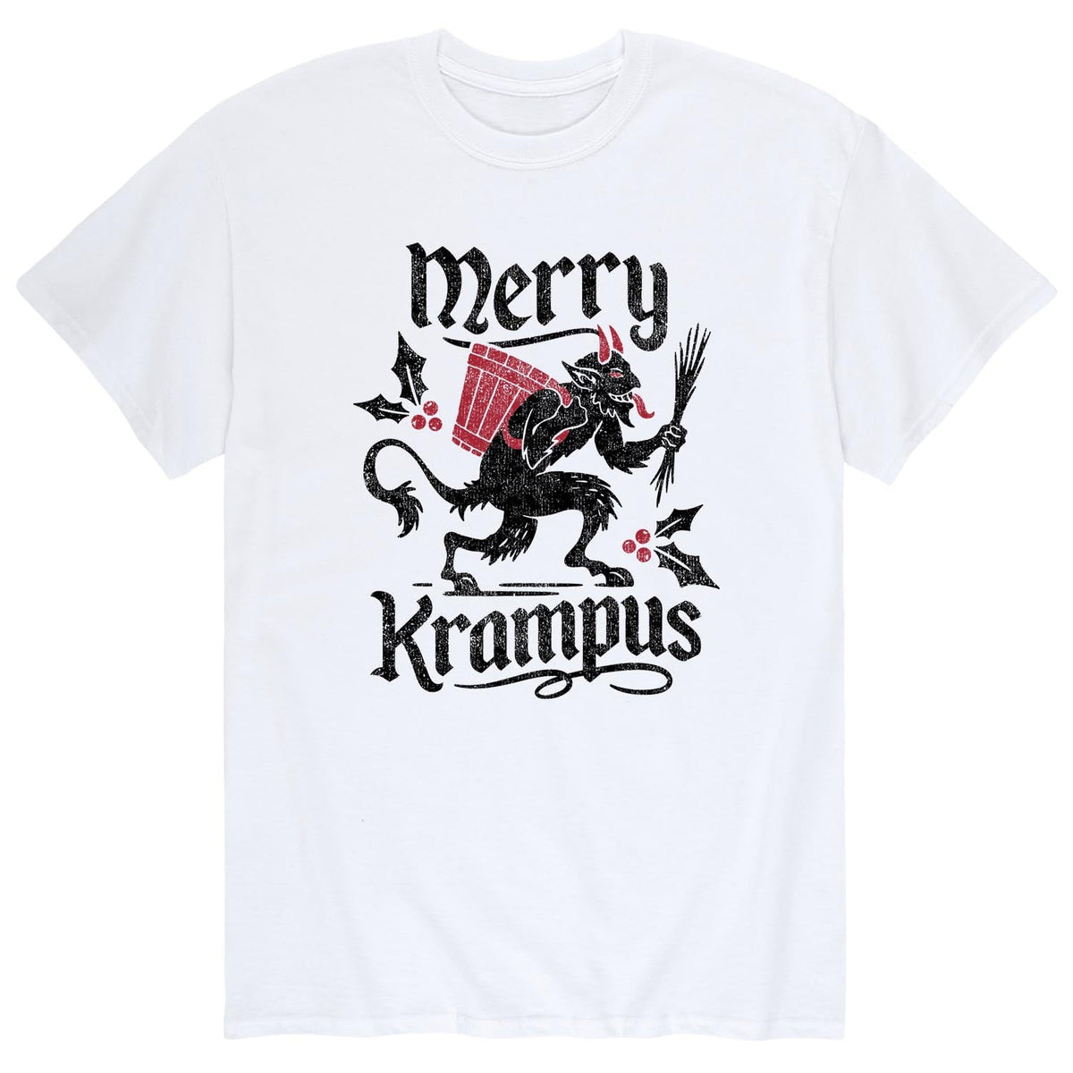 Instant Message - Merry Krampus Short Sleeve Graphic T-Shirt