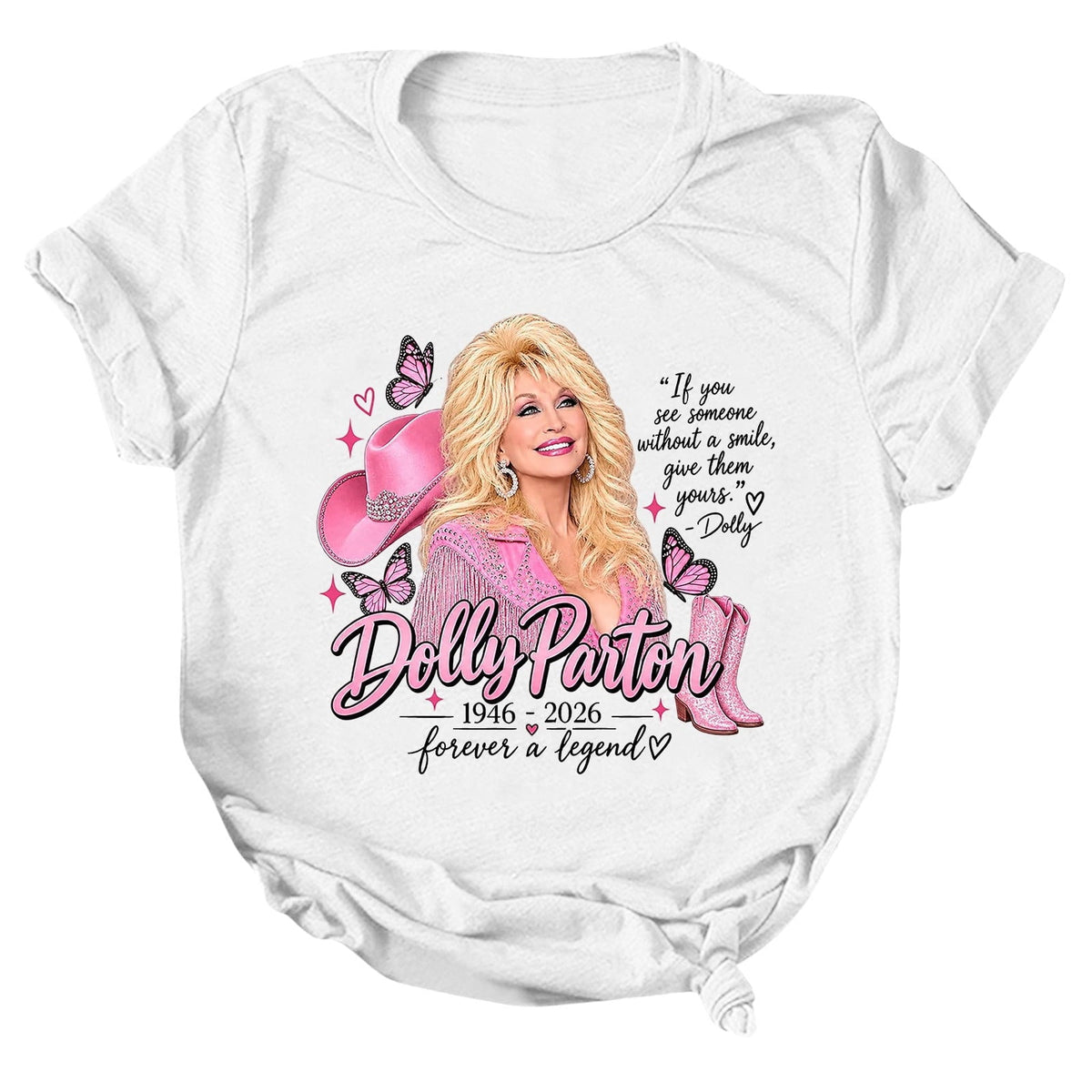 JCCXIN Dolly Graphic Tees For Women, Country Music Vintage Tee, Parton Portrait T-Shirt