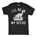 Mens Funny T Shirts Ill Be In My Office Cat Litterbox Sarcastic Tee For Men Graphic Tees
