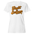 Smartprints Fluent in Sarcasm Retro Lettering Women's T-shirt White, Cotton, S