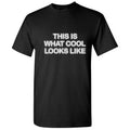 This Is What Cool Looks Like Novelty Sarcastic Fun Saying Tshirt Humor Gift For Occasions Friends Christmas Graphic Funny T Shirt For Men