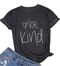 KimSoong Women Be Kind Graphic Tees Teacher Shirts Funny Inspirational Blessed Short Sleeve T-Shirts