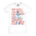 Womens Funny T Shirts You Smell Like Drama And A Headache Stay Away Sarcastic Graphic Novelty Tee For Ladies Womens Graphic Tees