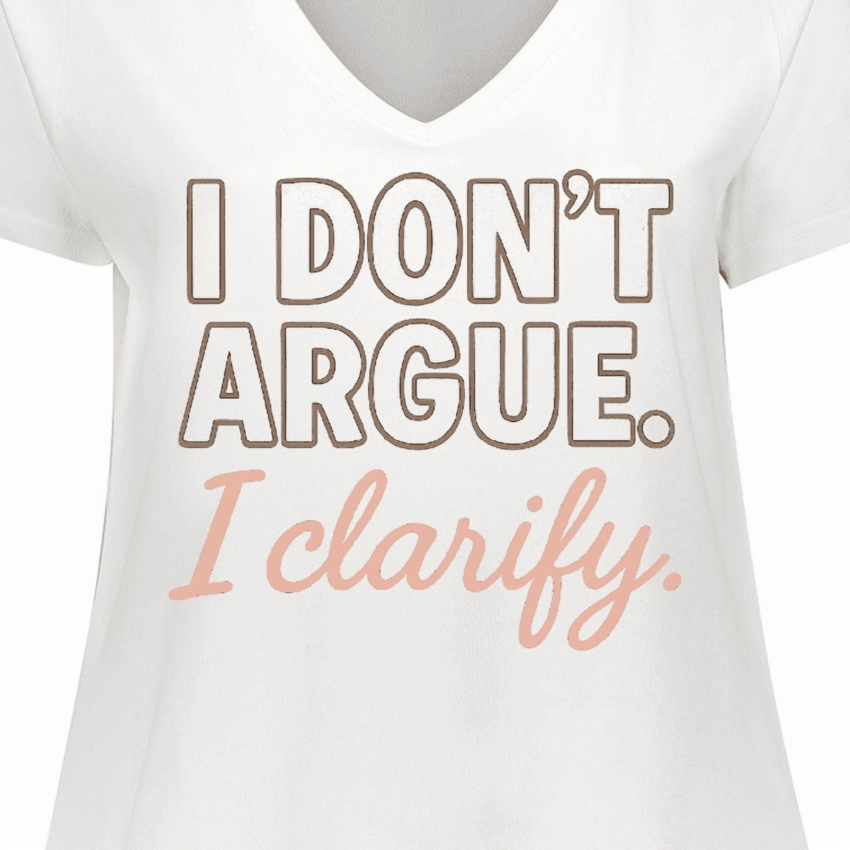 Inktastic Funny Sarcastic Quote Women's Plus Size V-Neck T-Shirt