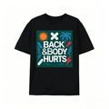 short sleeve shirt elaxed Fit Graphic T Shirt for Men - Casual Short Sleeve Tee with Funny 'Back And Body Hurts' Print for Summer, Spring